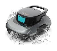 AIPER Scuba SE, Robot per piscina senza fili, Batteria a doppia azionamento, Parcheggio automatico, Adatto per piscine piatte fino a 80 mq, Drenaggio rapido, Autonomia 90 min (Nero)