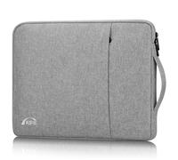 AIPIE Custodia per 13 13,6 Pollici Macbook Air Pro 2 Scomparti 25,5cm x 34cm Custodia PC con Maniglia, Notebook Laptop Cover Portatile Impermeabile Borsa Sleeve Antiurto Caso Tasche Grigio Chiaro
