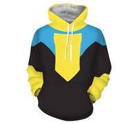 AIPILEI Invincible Felpa con cappuccio Anime Mark Grayson Omni Man Atom Eve Cosplay Costume Unisex Felpa con cappuccio Pullover, Mark Grayson, L