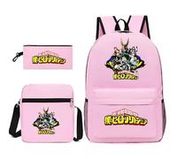 AIPILEI My Hero Academia, set da 3 pezzi con portapranzo e astuccio, set di borse per la scuola per ragazze ragazzi ragazzi ragazzi zaino scuola studente borsa da viaggio zaino, Tipo 8., 32x45x13cm,