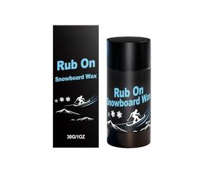 AIPWEYT Store Rub-On - Cera universale per sci e snowboard, applicatore in sughero integrato, per sci alpino, snowboard, sci di fondo