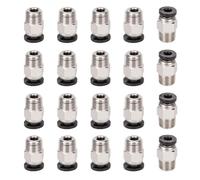 Aiqeer 20 Pezzi 3D Stampante PC4-M10 Pneumatico Connettori, PC4-M10 Pneumatico Dritto Raccordo