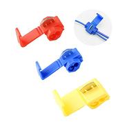Aiqeer 60 Pezzi Rapida Giunzione Cavi Connettori Set, Terminali Crimpare Isolati, Connettore Derivazione, Rubacorrente (Rosso, Blu, Giallo)