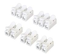 Aiqeer 62 Pezzi Kit Connettore Molla Rapido, Morsetto a Molla Connettore, Morsettiera Molla Rapido, Collegamento per Cablaggio Elettrico e Alimentazione Illuminazione (CH2 & CH3)
