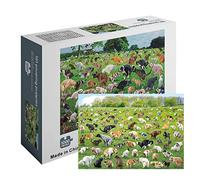 AiQima Puzzle, Puzzle da 1000 Pezzi, 101 Cuccioli Che Fanno la Cacca, Puzzle Che Fanno la Cacca Dei Cani, Interessanti Puzzle per la Riduzione Dello Stress