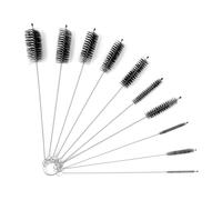 AiQInu 10 Pezzi Spazzolino per Bottiglie, Scovolini Per Pulizia Set per Pipa, Tastiera, Provetta, Bocca di Bollitore, Lavandino, Bottigliette, Macchina caffè