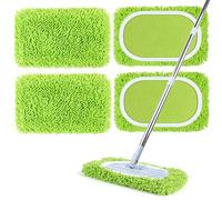 AiQInu 2 Pezzi Catturapolvere Riutilizzabili per Swiffer Sweeper, Panni Lavapavimenti, Panni cuscinetti per mocio riutilizzabili - Verde