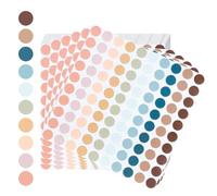 AiQInu 4000 Pezzi Bollini Adesivi Colorati 10mm Etichette Adesive Etichette Autoadesive Colorate a Punti Adesive Codifica Rotonde Adesivi per Forniture per Ufficio a Casa, 10 colore del macaron