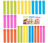 AiQInu 7/11cm Mollette Chiudi Sacchetti Cucina 30 Pezzi, Barrette per Sigillare Sacchetti, Clip Sigilla Sacchetti, Mollette per Alimenti Riutilizzabili per Conservazione Cibi