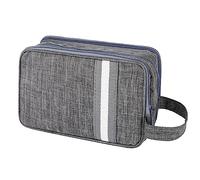 AiQInu Beauty Case da Viaggio, Borsa da Toilette da Viaggio per Donna Uomo,Impermeabile Beauty Case per Organizzare Oggetti Personali Accessori (Grigio)