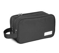 AiQInu Beauty Case da Viaggio, Borsa da Toilette da Viaggio per Donna Uomo,Impermeabile Beauty Case per Organizzare Oggetti Personali Accessori (nero)