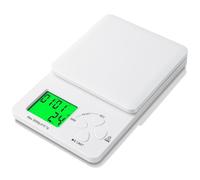 AiQInu Bilancia Cucina Digitale con Timer, 3kg/0.1g Bilancia di Precisione da Caffè, Bilancia da Cucina con Display LED, Bilancino Alimenti Magnetica Multifunzionale per Cucina