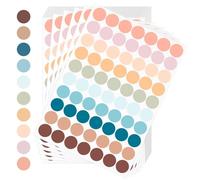 AiQInu Bollini Adesivi Colorati 1400 Pezzi 25mm Etichette Adesive Etichette Autoadesive Colorate a Punti Adesive Codifica Rotonde Adesivi per Forniture per Ufficio a Casa, 10 Colori