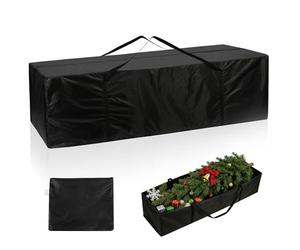 AiQInu Borsa da Giardino per Cuscini, Oxford Porta Cuscini da Esterno Impermeabile, Nero Borsa per Cuscino con Maniglie - 173x76x51cm