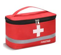 AiQInu Borsa Pronto Soccorso Viaggio, 1 Pezzi Impermeabile Kit di Pronto Soccorso Vuota, Alta Capacità Borsa Medica Portatile Sportiva, Kit Medico Vuota per Viaggio Ufficio Casa All'aperto