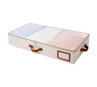 AiQInu Contenitore Sottoletto Con Finestra di Osservazione e Maniglia, 75x42x16cm Scatole per Armadio Vestiti Pieghevole, Maniglia Rinforzata, per Piumini, Vestiti, Piumoni, Lenzuola, Cuscini