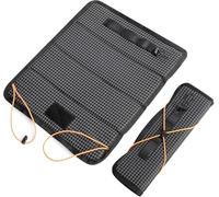 AiQInu Cuscino Pieghevole per Esterni 35x30cm, Cuscino Stadio Nero, Cuscini Esterni Impermeabili per Campeggio, Picnic e Escursionismo