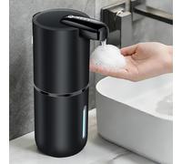 AiQInu Dispenser Sapone Automatico Schiuma, 380 ml Dispenser Sapone Bagno Muro con Sensore di Movimento Infrarossi, USB-C Ricaricabile, Impermeabile IPX5, per Bagno, Cucina