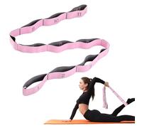 AiQInu Elastico Fasce di Resistenza, Elastici Fitness Yoga Stretching Band con 11 Loops, Fasce Elastiche Fitness per Yoga Pilates Fitnesse Stretching