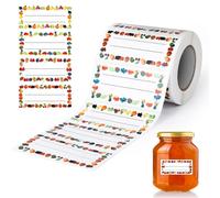 AiQInu Etichette Adesive per Marmellate, 500 Pezzi Etichette Marmellata Adesive,