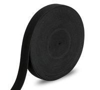 AiQInu Nastro Elastico 2cm x 14m - Elastico per Cucito da Cintura, Banda Larga per Abbigliamento & Fai da Te, Nero