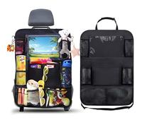AiQInu Organizer per Sedile Posteriore Auto Proteggi Sedile Bambini con Tasca Portaoggetti Auto Impermeabile, Coprisedile Posteriore 9 Tasche