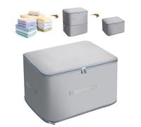 AiQInu Organizzatore di Auto Compressione Ultra Poco Ingombrante, Porta Abiti Grande Capacità con Manico Rinforzato, per Trapunte, Cuscini, Vestiti, Biancheria da Letto (52x42x60CM)