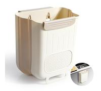 AiQInu Pattumiera Pieghevole da Appendere Cucina, Pattumiera Cucina Sottolavello,10L Cestino Spazzatura Sospeso, Pattumiera da Sportello per Camper Cucina Bagno Ufficio Auto