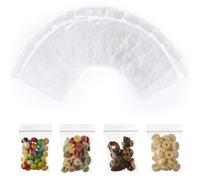 AiQInu Sacchetti Plastica 5 x 7 cm, 100 Pezzi Sacchetti Alimenti Richiudibili, Buste Plastica Trasparenti Ziplock Bags per Gioielli, Componenti Elettronici