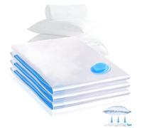 AiQInu Sacchetti Sottovuoto: Vestiti e Accessori Riutilizzabili, Confezione da 3 (60x80cm), Salvaspazio per Piumoni, Cuscini, Lenzuola e Coperte