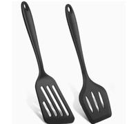 AiQInu Set di Spatole in Silicone, Utensili da Cucina con Anima in Acciaio Inossidabile e Rivestimento Antiaderente, Accessori da Cucina in Silicone per Cottura e Forno, 2 Pezzi