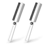 AiQInu Spazzola per la Pulizia Delle Fessure 2 pezzi, Spazzola per la Pulizia Delle Fughe con Tergivetro, Spazzola per Dettagli, Spazzola Per Doccia, Pavimenti, Bagno e Cucina