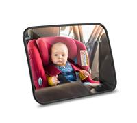 AiQInu Specchietto Retrovisore Bambini Auto, Infrangibile Specchietto Retrovisore per Auto - Nero