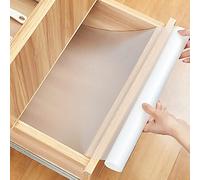 AiQInu Tappetino per Cassetti,Tappetini Antiscivolo per Cassetti Non-adesivo EVA Trasparente Impermeabile Shearable Tappetini per Cucina Armadietti Cassetti Tavoloe Frigorifero Ripiani (60 * 400cm)
