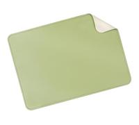 AiQInu Tappeto Scrivania 280x200 mm, Sottomano Scrivania, Tappetino Scrivania, Copri Scrivania per Laptop, Tappetino Mouse e TastieraDoppia Faccia Beige e Verde
