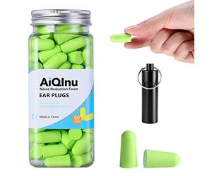 AiQInu Tappi Orecchie dormire, 60 Paia Tappi per le Orecchie 38dB SNR più alto,Super Morbido Tappi per Orecchie Antirumore, per Protezione Dell'udito, Russare