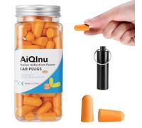 AiQInu Tappi per dormire, 60 coppie 38 dB SNR, schiuma super morbida, protezione dal rumore, ideali per russare, apprendimento, viaggi, concerti, verde