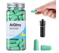 AiQInu Tappi per le orecchie per dormire, 60 coppie 38 dB SNR, tappi per le orecchie in schiuma super morbida, protezione dal rumore, ideali per russare, apprendimento, viaggi, concerti, verde