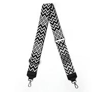 AiQInu Tracolla per borsa,Ampia Regolabile da 80 a 140 cm Extra lungo,3.8cm Larga Ricambio Cinghia Donna, Crossbody Fai da Te in Poliestere, nero