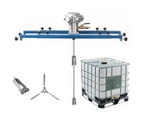 Air Agitator, 265 Gallon Pneumatic Paint Mixer, Folding Propeller, Bracket Mixer, Paint Stirring Machine Mix Tool, Special for IBC Ton Barrels