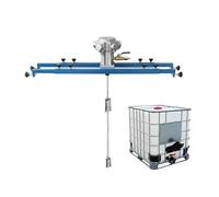 Air Agitator Pneumatic Mixer Paint Stirring Machine Folding Propeller Air Mix Clip Paint Blender Pigment Air Blender Mixer with Support Hanger for Ink