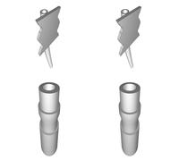 Air Assist Mount for Neje 40W Laser Module (A40640) with Quick Connect Adapter