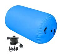 Air Barrel - PVC, Inflatable Tumbling Barrel Training Mat Back Handspring Support | Stable Air Cushion Balance Training Aid For Skill Practice, Gymnastics Roller For Dance, Yoga, Indoor Play, Home Gym