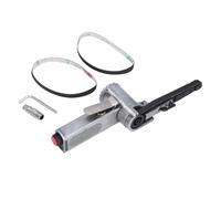 Air Belt Sander 1/4in Inlet Pneumatic Tool, Metal Working Polishing Grinder Kit with 10mm Belt, High Speed 16000 RPM for Steel Wood Plastic Leather and Weld Bead Removal