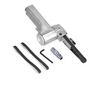 Air Belt Sander Pneumatic, Mini Sanding Belt Machine with 10x330mm Abrasive Belt, Adjustable Angle Polishing Grinder for Wood Metal Plastic, Alloy Steel KP - 699 (Stile giapponese)