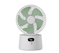Air Circulation Fan | 90° Vertical Oscillation, 199 Speed Settings, Digital Display, ABS | Quiet Desktop Fan, Type-C Rechargeable, Portable Cooling F́an | For Bedroom, Home, Office, Dorm, Study,