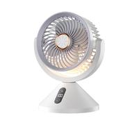 Air Circulator Fan, Ricaricabile Cooling Device, 6.29 x 8.07 Inches Electric Performance Hangable Design, Cool Breeze Airflow for Dorm, Bedside, Reading, Working, Bedroom, Living Room