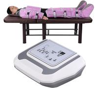 Air Compression Massager Machine Suit 16 Air Bags Sequential Compression Pressotherapy Machine for Full Body Lymphatic Drainage Massage Weight Loss