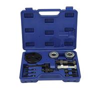 Air Compressor Clutch Removal Tool, Universal AC Clutch Puller for FS6 C171 6P 148 Compressors, Stainless Steel with Black Coating, Includes 11 Accessories and