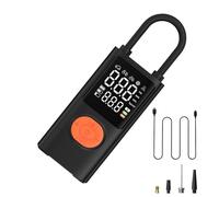 Air Compressor, Portable Tire Inflator, Rechargeable Digital Air Pump, Built in Led Light Accurate Pressure Gauge for Outdoor Sports, Travel, Camping, Vehicle, 11.81 Inches